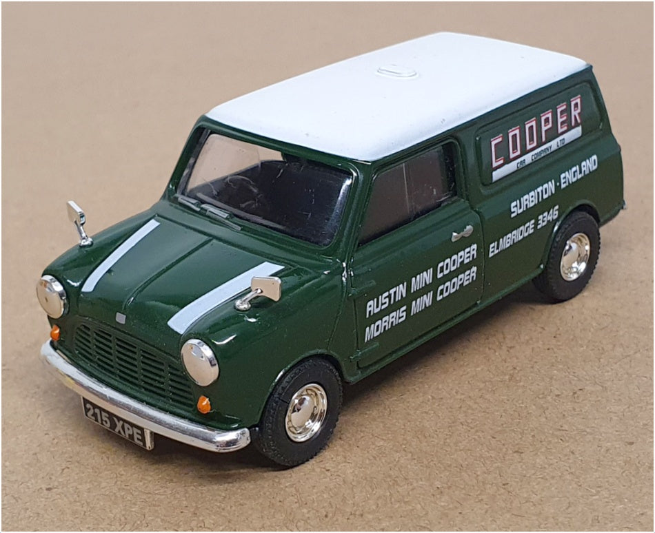 Vanguards 1/43 Scale VA14005 - Mini Cooper Van - Green/White — R.M.Toys Ltd