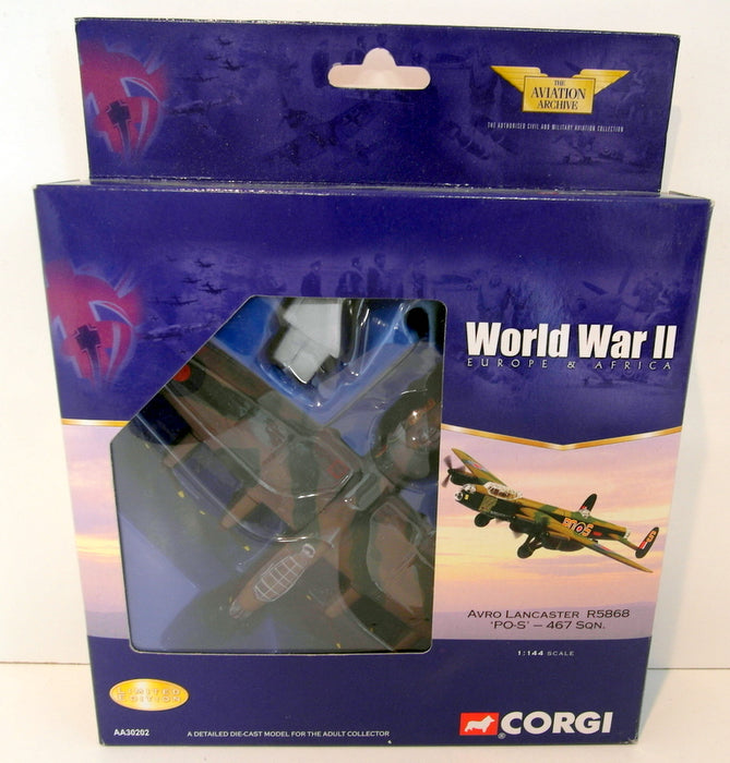 Corgi 1/144 AA30202 Avro Lancaster R5868 PO-S 467 Sqn WW2