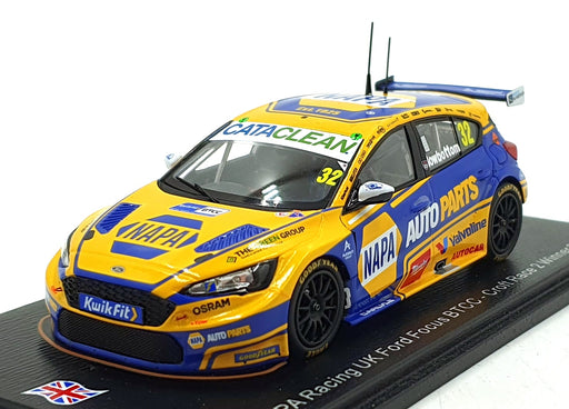 Spark 1/43 Scale UK029 NAPA Racing UK Ford Focus #32 BTCC 2025 Croft Race 2 1st
