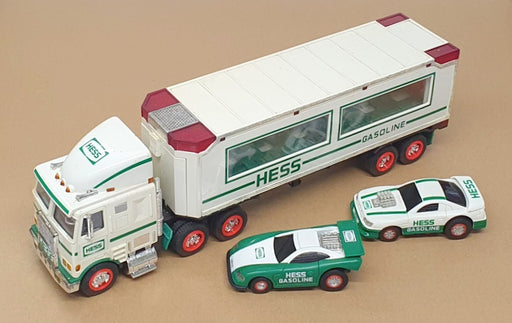 Hess Appx 37cm Long HES25 - Toy Truck And Racers - White/Green