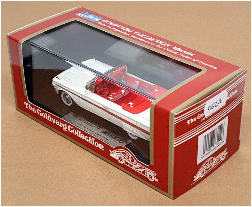 Goldvarg 1/43 Scale GC-062A - 1961 Chevrolet Impala Convertible - White