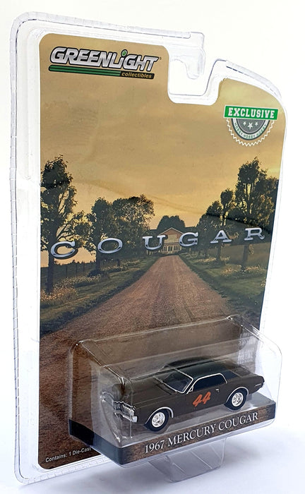 Greenlight 1/64 Scale 30183 - 1967 Mercury Cougar #44 - Brown