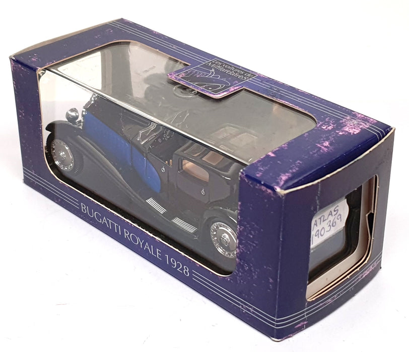 Atlas Editions 1/43 Scale 190369 - 1928 Bugatti Royale - Black/Blue