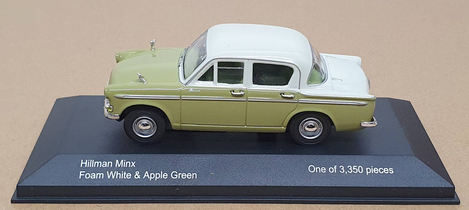 Vanguards 1/43 Scale VA06808 Hillman Minx Foam White/Apple Green