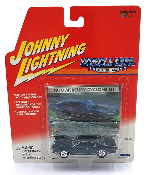 Johnny Lightning 1/64 Scale 204-04 Muscle Cars USA 1970 Mercury Cyclone GT Black