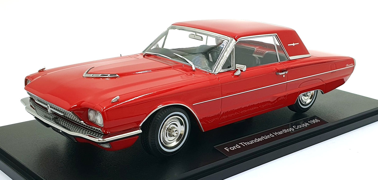 KK Scale 1/18 Scale KKDC181343 - 1966 Ford Thunderbird Hardtop Coupe - Red