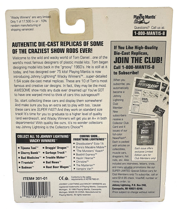 Johnny Lightning 1/64 Scale 301-01 - Wacky Winners Root Beer Wagon