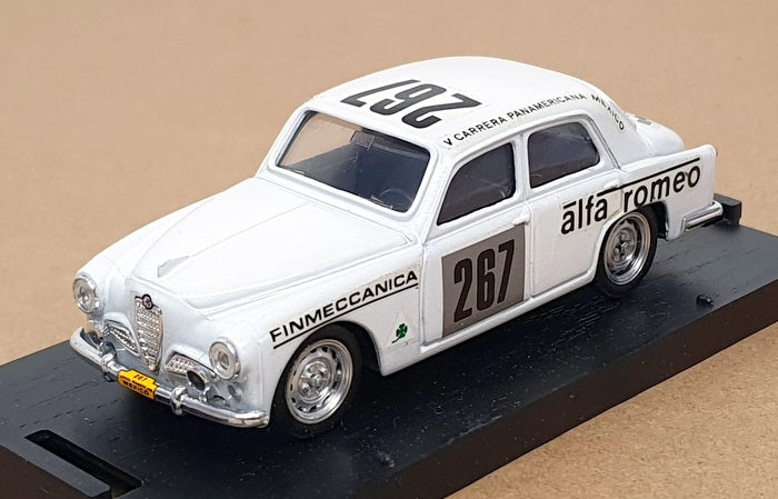 Brumm 1/43 Scale R145 Alfa Romeo 1900 #267 Rally Panamerica Mexico 1954 - White