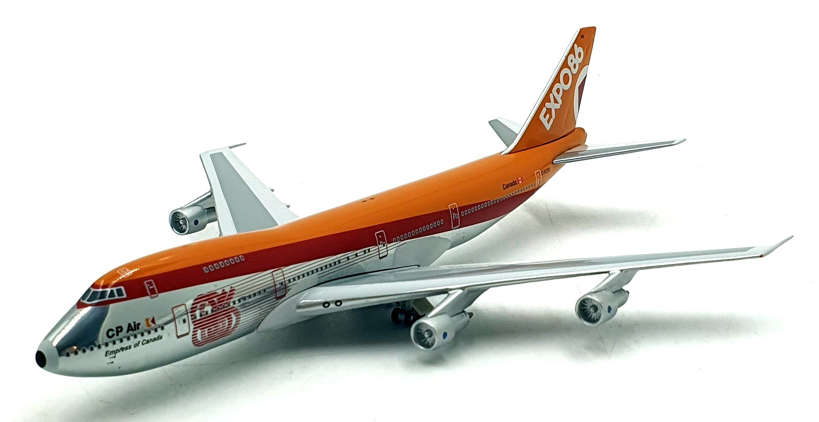 Aero Classics 1/400 Scale 090326C Boeing 747 "Empress of Canada" Aircraft EXPO86