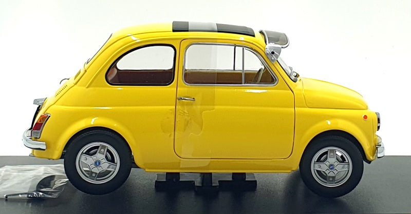 KK Scale 1/12 Scale Diecast KKDC120064 - Fiat 500 F 1968 Custom - Yellow 