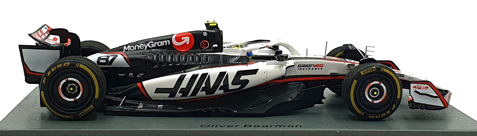 Spark 1/43 Scale S9587 - Haas VF-25 Money Gram F1 #87 8th Chinese GP 2025