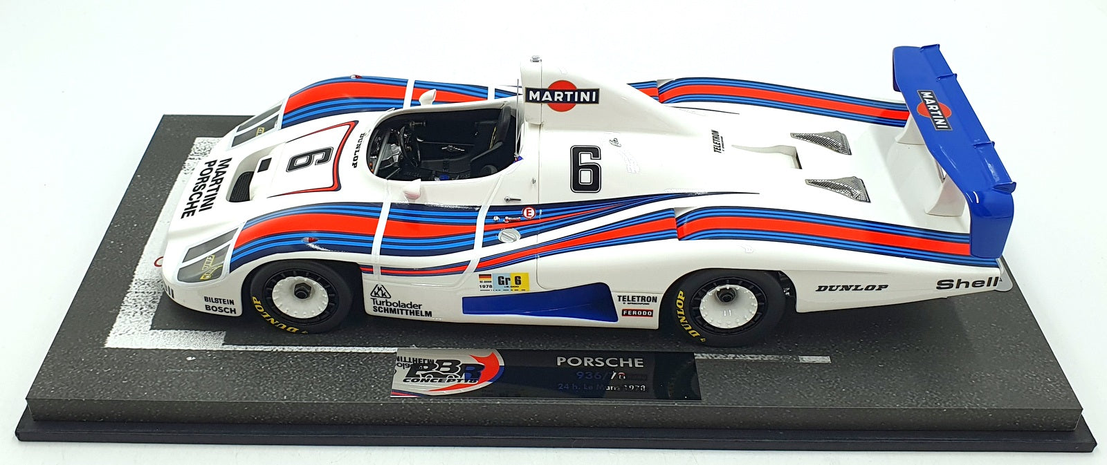BBR 1/18 Scale BBRC1832BV - Porsche 936/78 Turbo Le Mans 1978 Martini #6
