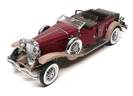 Franklin Mint 1/24 Scale 150326N - 1930 Duesenberg J Derham Tourster - Maroon