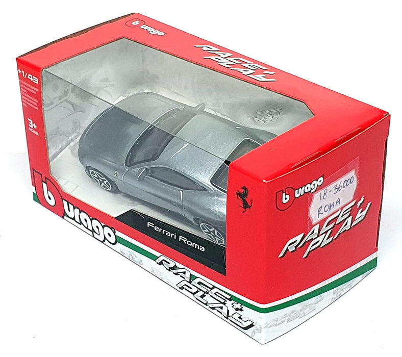 Burago 1/43 Scale Diecast 18-36000 - Ferrari Roma - Met. Grey
