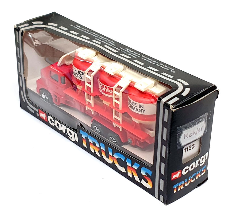 Corgi 15cm Long Diecast 1123 - Scania LT145 Truck Kohler - Red/White