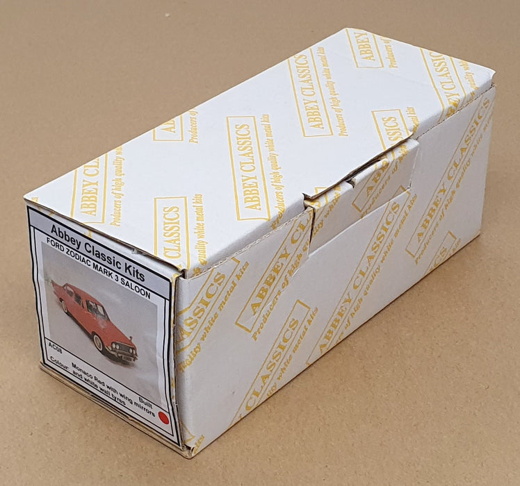 Abbey Classics 1/43 Scale AC08 - Ford Zodiac Mk3 Saloon - Monaco Red