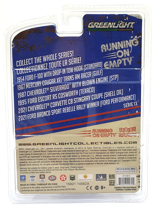 Greenlight 1/64 Scale 41130-C - 1987 Chevrolet Silverado - Blue/Red