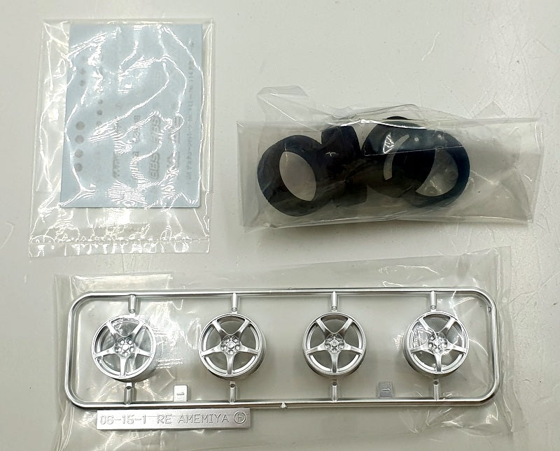 Aoshima 1/24 Scale 06944 Enkei Racing RP03 Wheel 18inch Wheels & Tyres Set #113