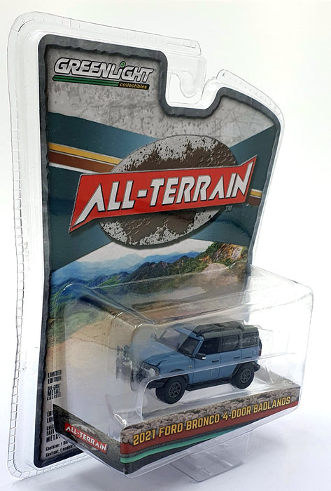 Greenlight 1/64 Scale 35210 - 2021 Ford Bronco 4-Door Badlands - Blue