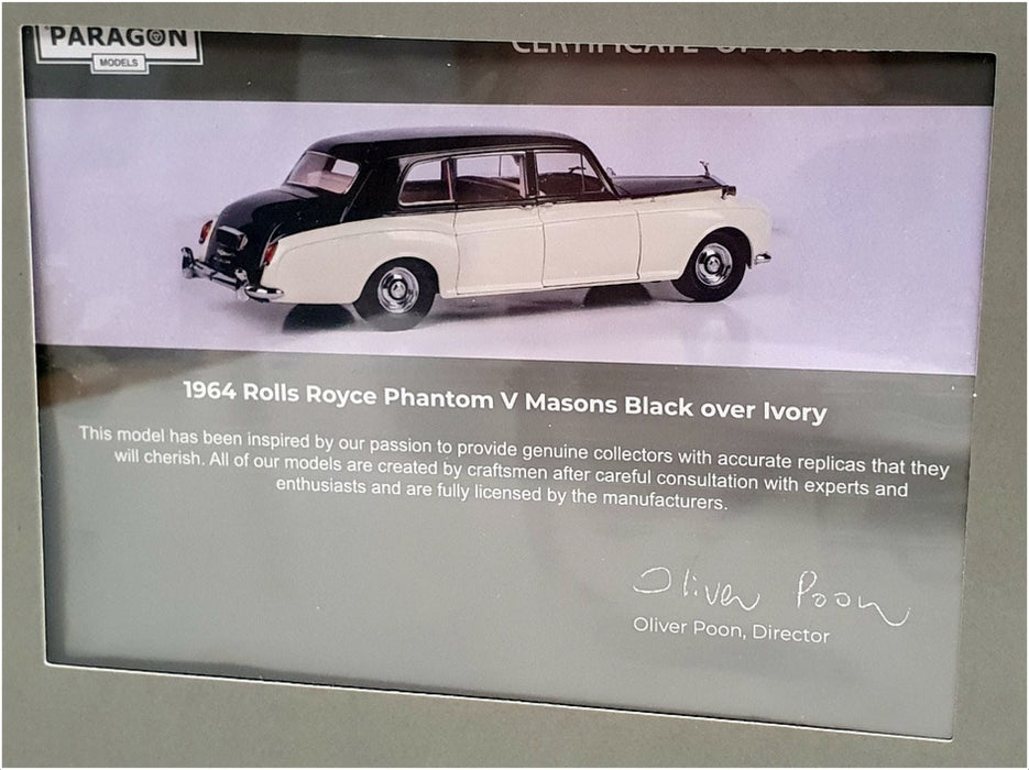 Paragon Models 1/18 Scale PA-98219 - 1964 Rolls Royce Phantom V LHD