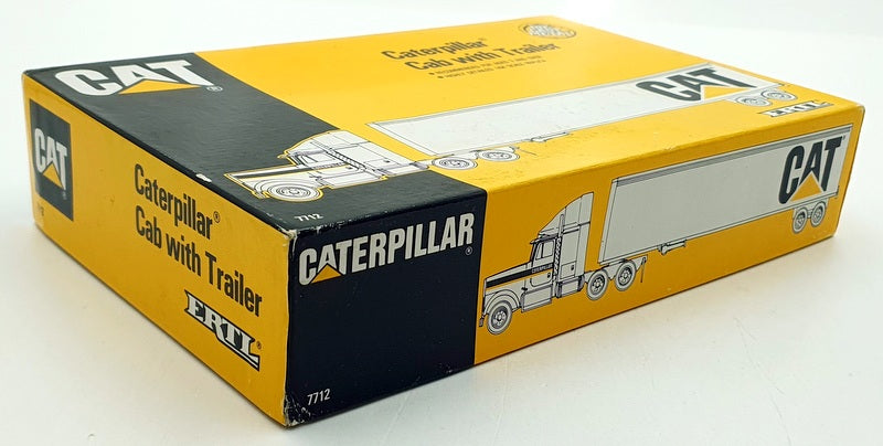 Ertl 1/64 Scale Diecast 7712 - Caterpillar Cab With Trailer - Cat