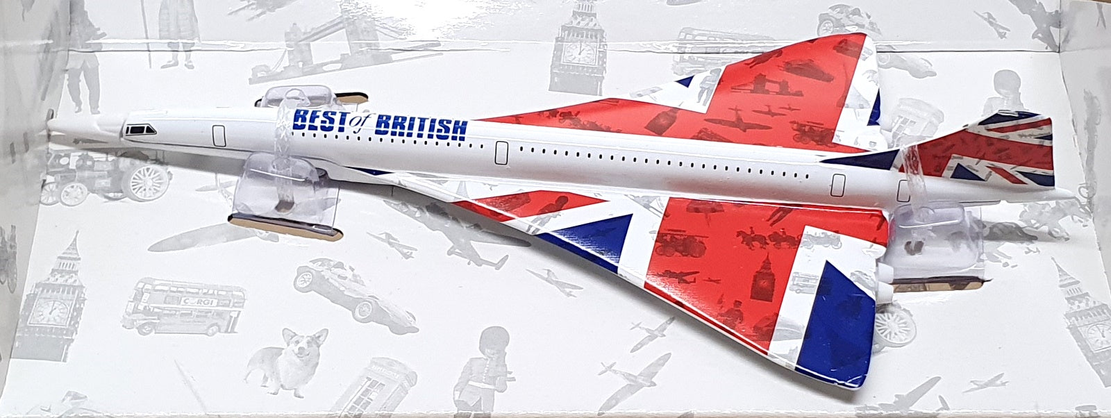 Corgi Appx 16cm Long Diecast GS84006 - Best Of British Concorde - Union Jack