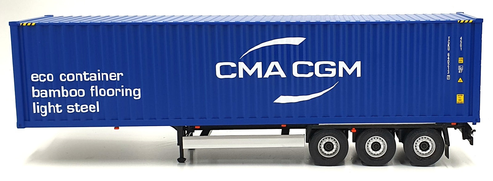 Solido 1/24 Scale S2400507 - 2023 Container Trailer - Blue