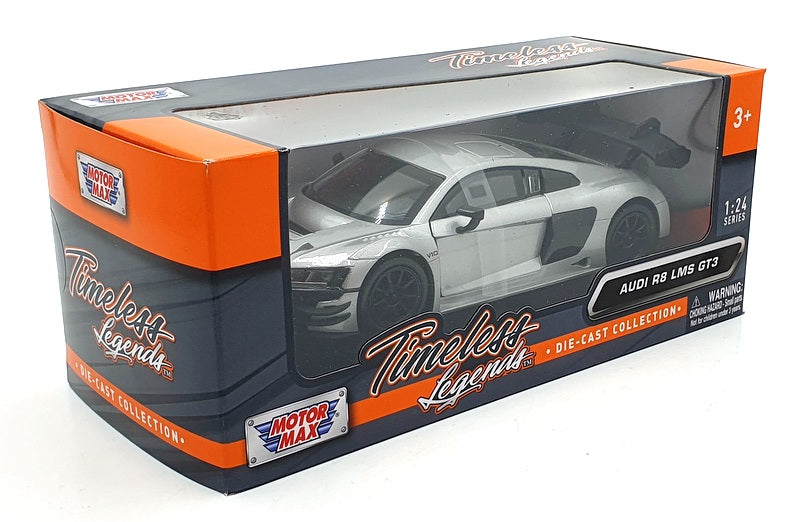 Motor Max 1/24 Scale 79380 - Audi R8 LMS GT3 - Silver/Black