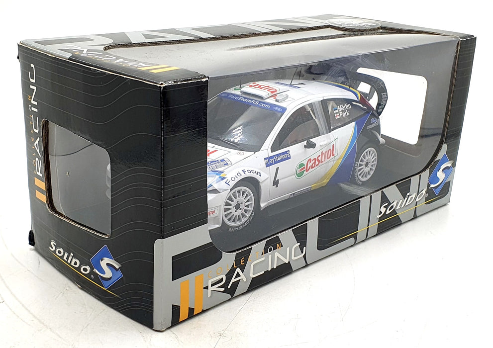 Solido 1/18 Scale 9046 - Ford Focus WRC Tour De Corse 2003 #4 Rally Martin/Park