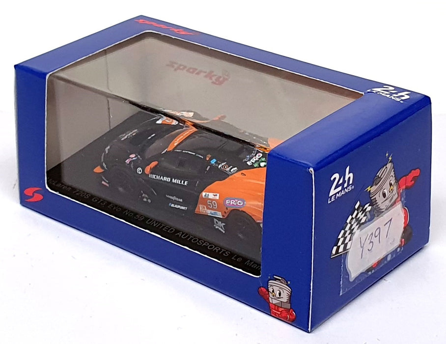 Spark 1/64 Scale Y397 - McLaren 720S GT3 Evo #59 24Hr Le Mans 2024