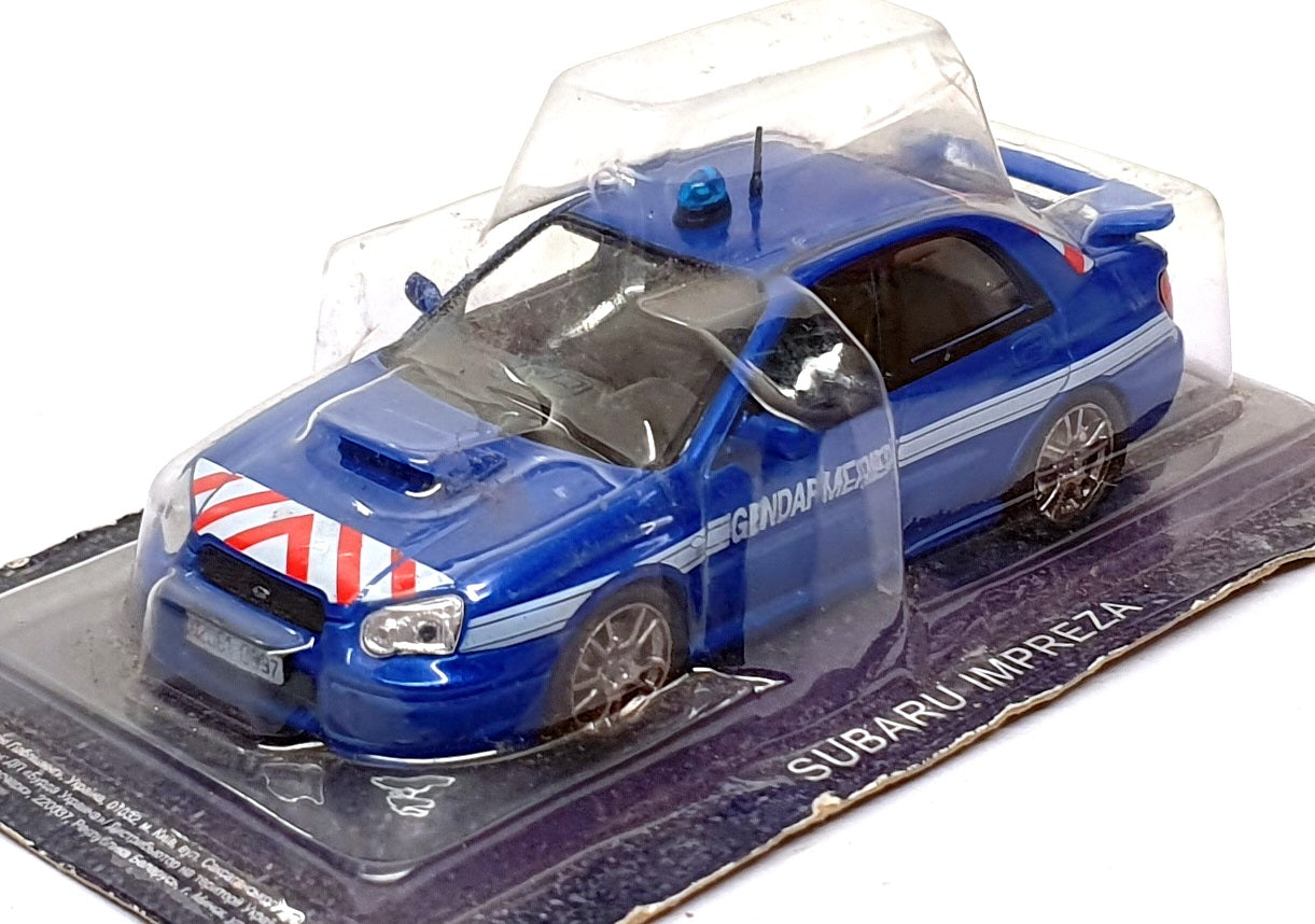 Altaya 1/43 Scale A0997 - Subaru Impreza Gendarmerie Police Car - Blue