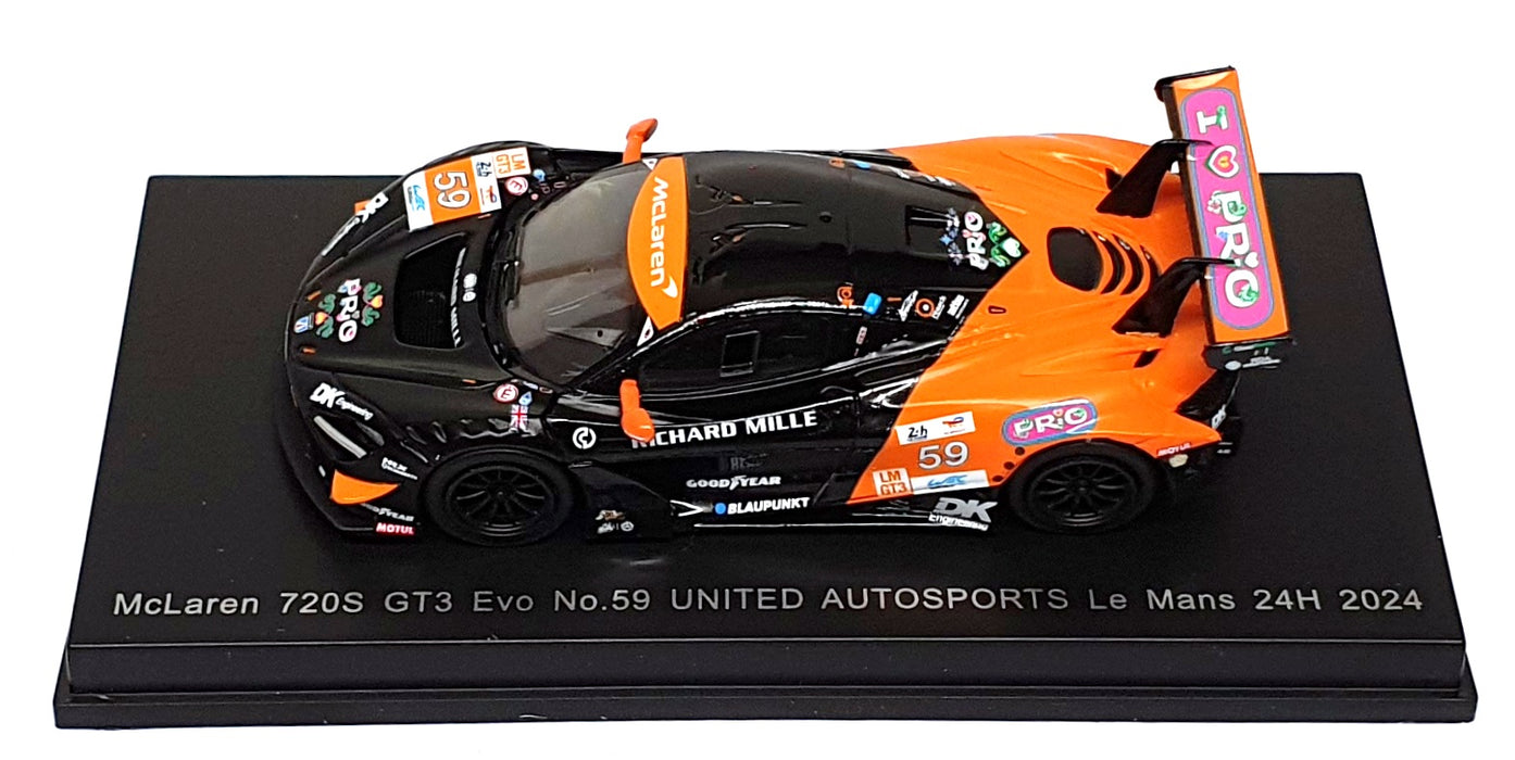 Spark 1/64 Scale Y397 - McLaren 720S GT3 Evo #59 24Hr Le Mans 2024