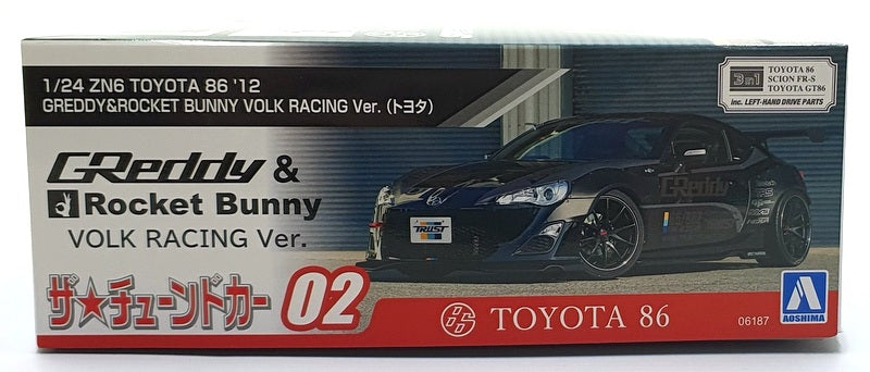 Aoshima 1/24 Scale Kit 06187 - ZN6 Toyota 86 '12 Greedy/Rocket Bunny Volk Racing