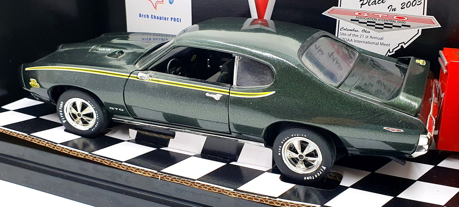 Ertl 1/18 Scale 29321P - 1968 Pontiac GTO The Judge 2003 Nationals - Green