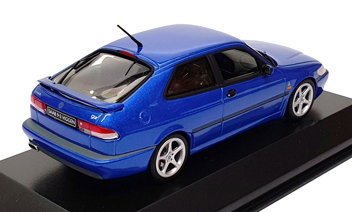 Minichamps 1/43 Scale Diecast 75-743450 - Saab 93 Viggen - Blue