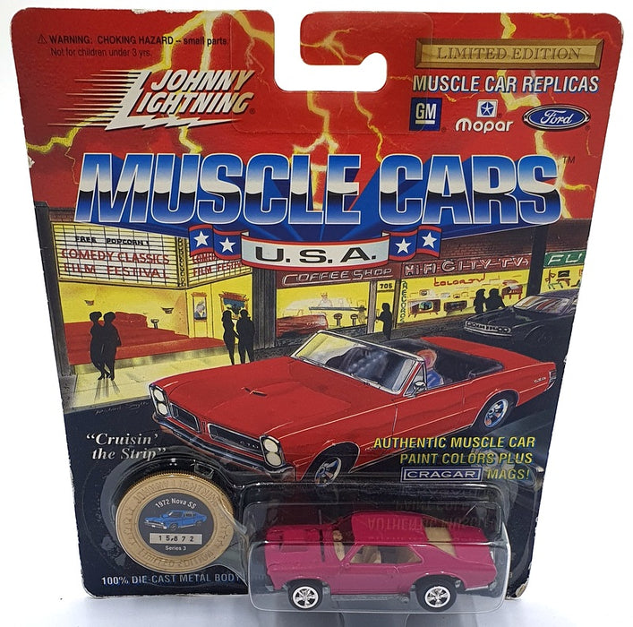 Johnny Lightning 1/64 Scale 200-130 - Muscle Cars 1972 Chevrolet Nova SS - Pink