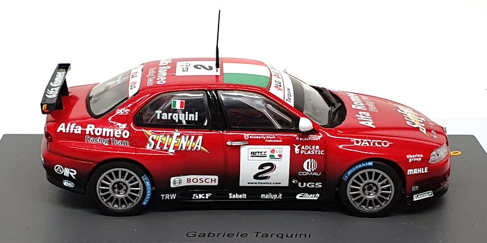 Spark 1/43 Scale S0472 - Alfa Romeo 156 #2 7th WTCC 2005 G. Tarquini - Red