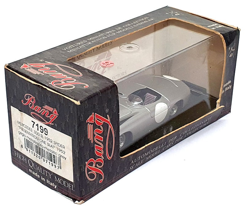 Bang 1/43 Scale 7199 Mercedes 300SL Spider Presentation One Seat 1952 - Met Grey