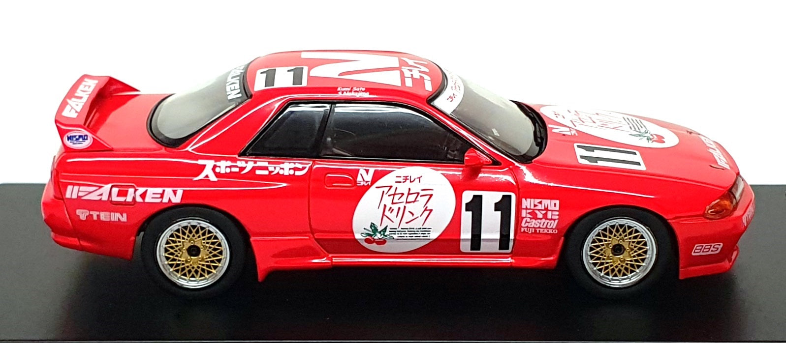 HPI 1/43 Scale 8137 - Nissan R32 Skyline GT-R Nichirei Acerola #11 1991