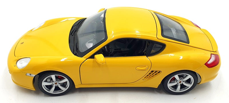 Welly 1/18 Scale Diecast 18008W - Porsche Cayman S - Yellow
