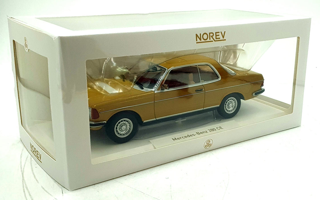 Norev 1/18 Scale Diecast 183985 1980 Mercedes-Benz 280 CE - Sahara Yellow