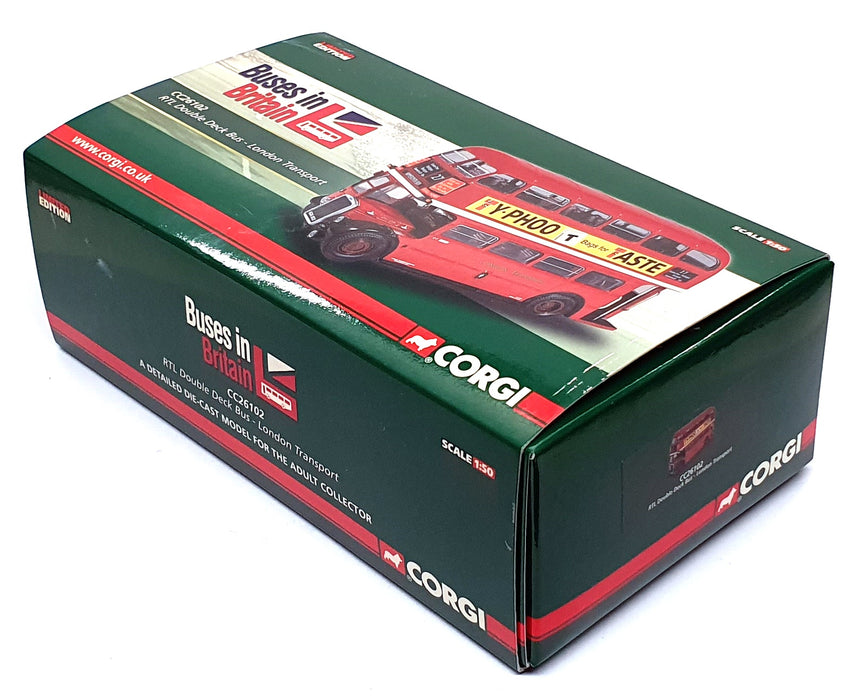 Corgi 1/50 Scale CC26102 - Leyland RTL D/Deck London Bus Rt. 27 - Red