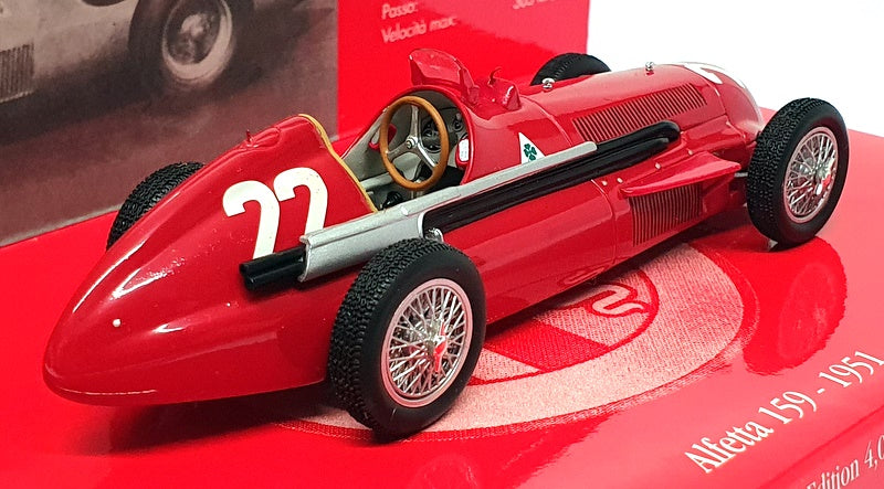 Minichamps 1/43 Scale 403 511222 - Alfa Romeo Alfetta 159 1st #22 GP Spain 1951