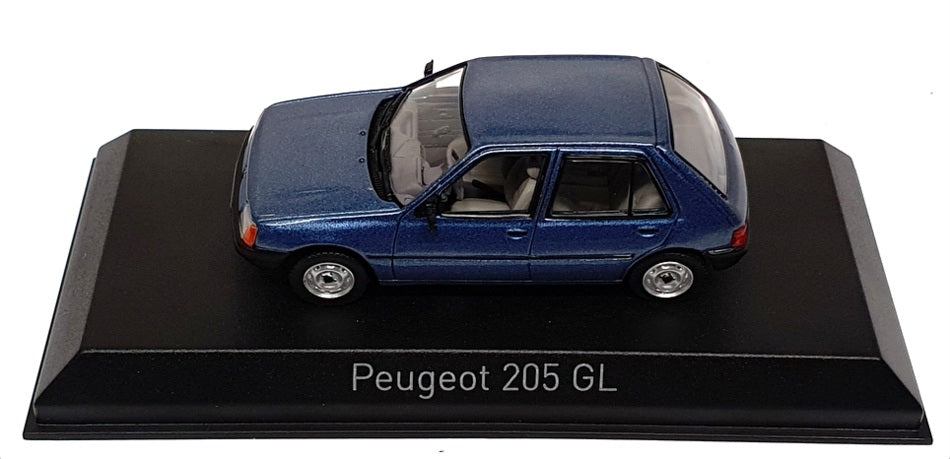 Norev 1/43 Scale Diecast 471736 - 1988 Peugeot 205 GL - Ming Blue