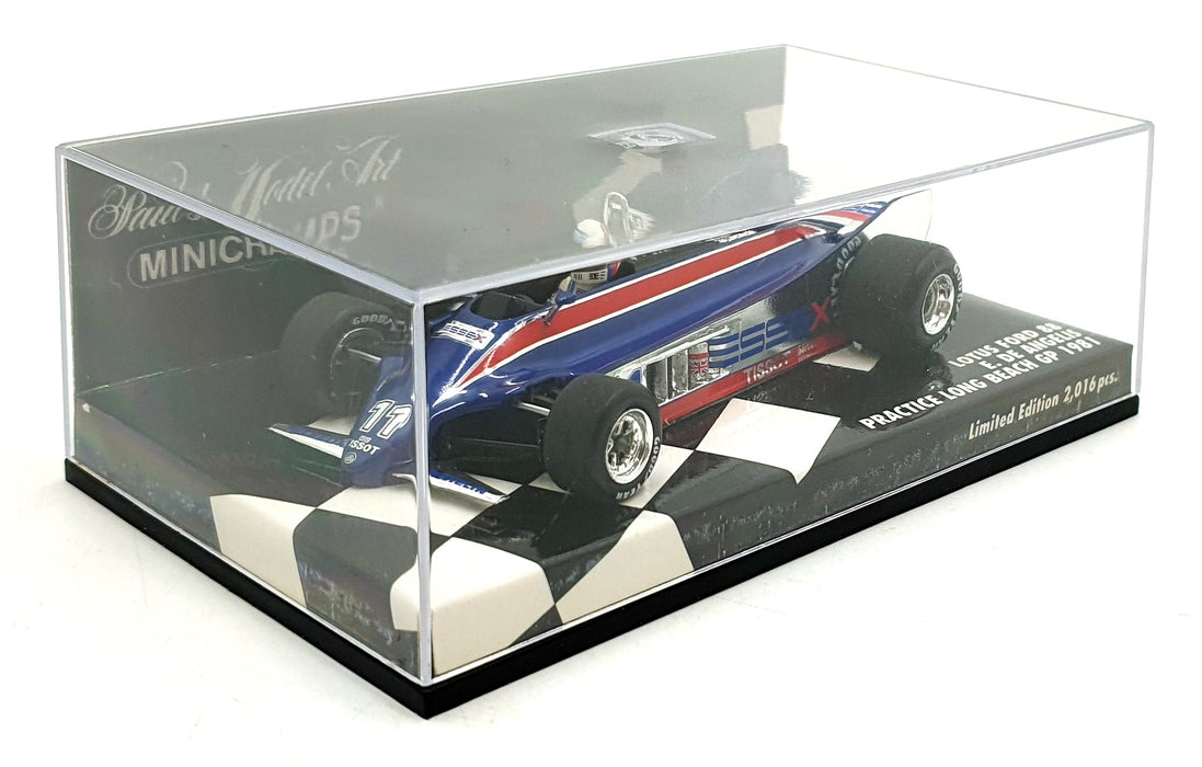 Minichamps 1/43 Scale 400 810011 F1 Lotus Ford 88 #11 Practice Long Beach GP '81