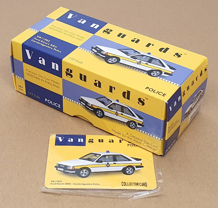 Vanguards 1/43 Scale VA11002 - Ford Escort XR3i Cambridgeshire Police