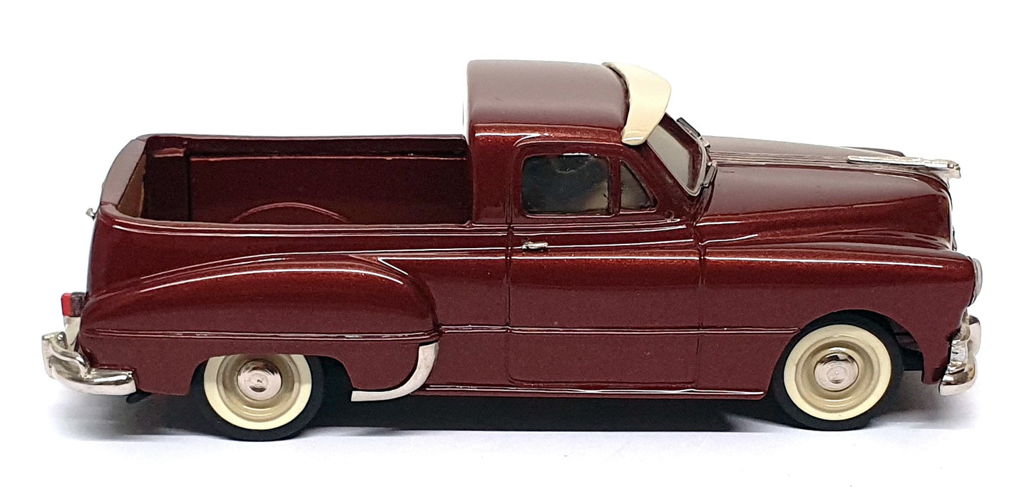R&J Miniatures 1/43 Scale RJM001 - 1949 Pontiac Pick Up Truck - Met Brown