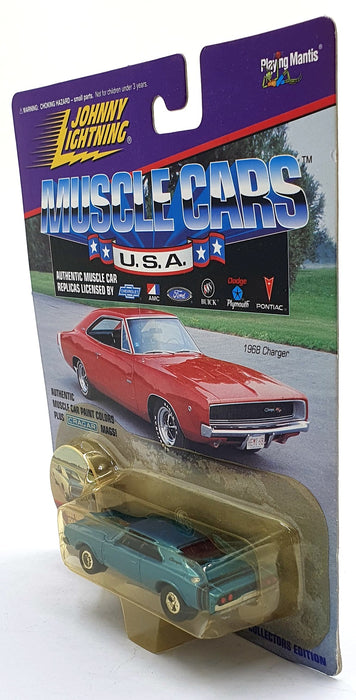 Johnny Lightning 1/64 Scale 202-00 Muscle Cars USA 1968 Dodge Charger Met. Blue