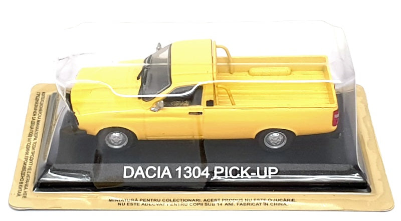 Altaya 1/43 Scale Diecast 8425B - Dacia 1304 Pick-Up Truck - Yellow