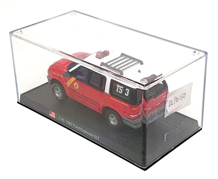 Del Prado 1/43 Scale DLP0150 - 1997 Ford Explorer Philadelphia FD - Red/White